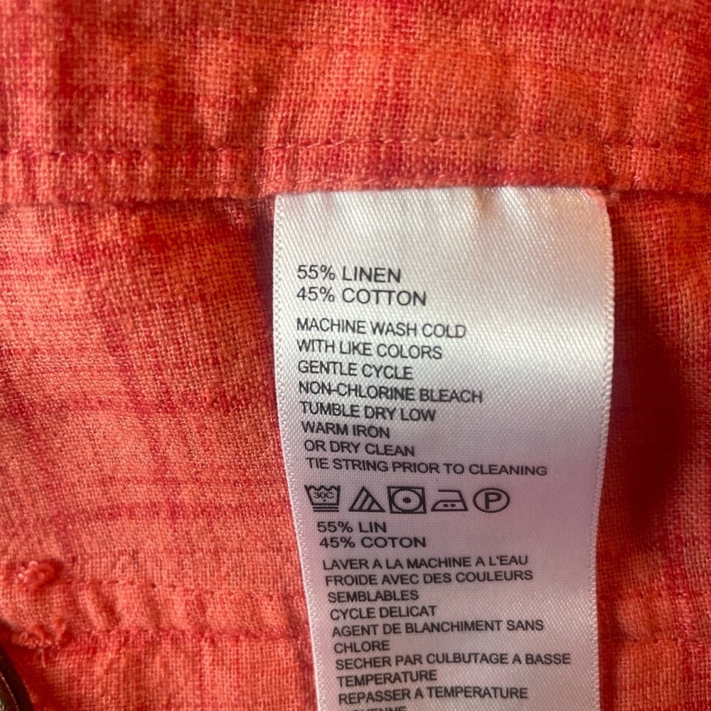 Tommy Bahama women’s linen & cotton Coral Pants size 14 - Picture 7 of 11